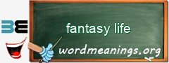 WordMeaning blackboard for fantasy life